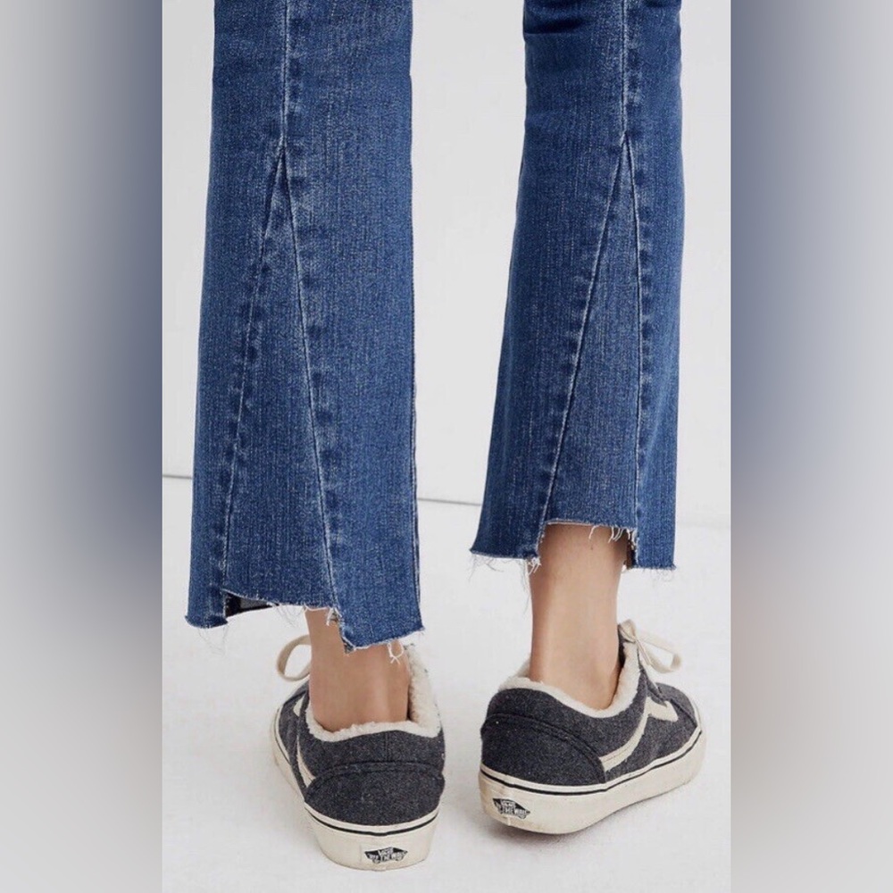 Madewell Cali Demi Boot Jeans Back-Seam Edition Released Raw Hem Size 28 - Picture 2 of 13